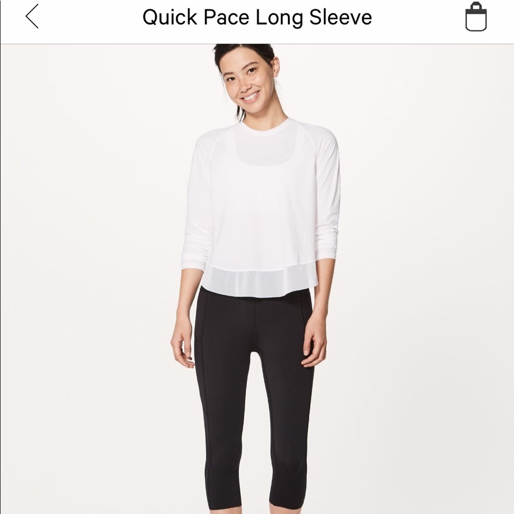 Lululemon Quick Pace Long Sleeve